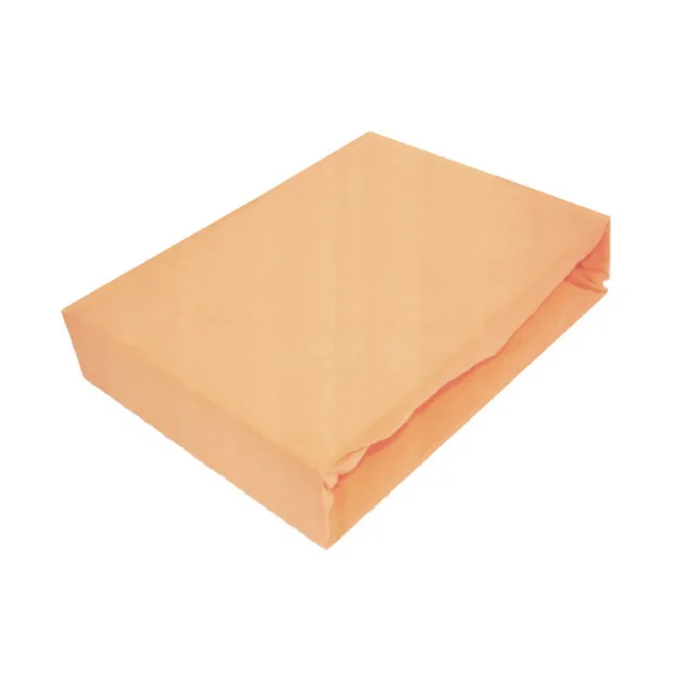 EcoMatrace Jersey prostěradlo Exclusive broskev 180x200 cm