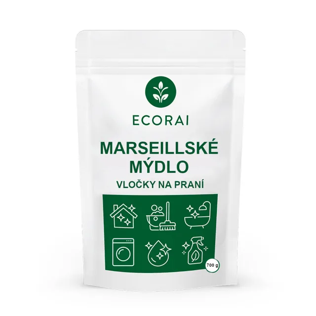 Ecorai Marseillské mýdlo, vločky na praní, originál 700 g