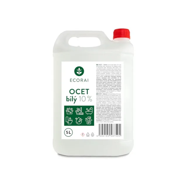 Ecorai Ocet bílý 10 % na úklid kanystr 5 l