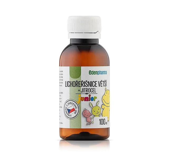 EDENPHARMA Lichořeřišnice větší + jitrocel Junior 100 ml