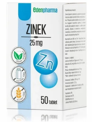 Edenpharma Zinek 25 mg 50 tablet