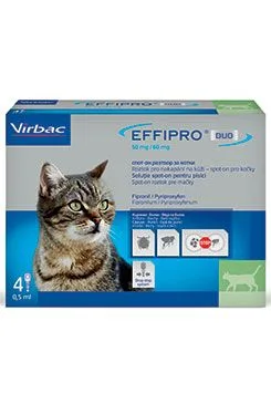 Effipro Duo Cat (1-6kg) 50/60 Mg, 4x0,5ml