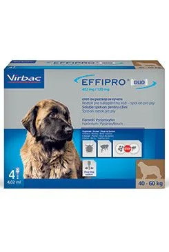 Effipro Duo Dog Xl (40-60kg) 402/120 Mg, 4x4,02ml