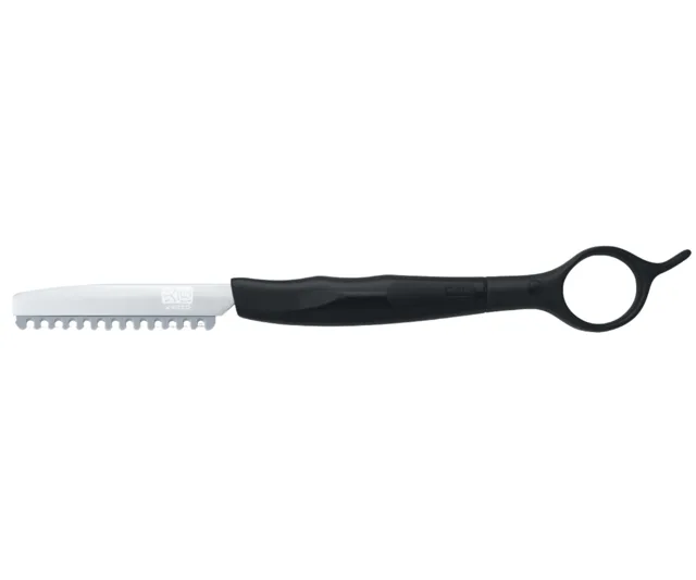 Efilační břitva na vlasy Kasho Designing Razor Speed Edge Holder - černá (KCS-LH) + dárek zdarma