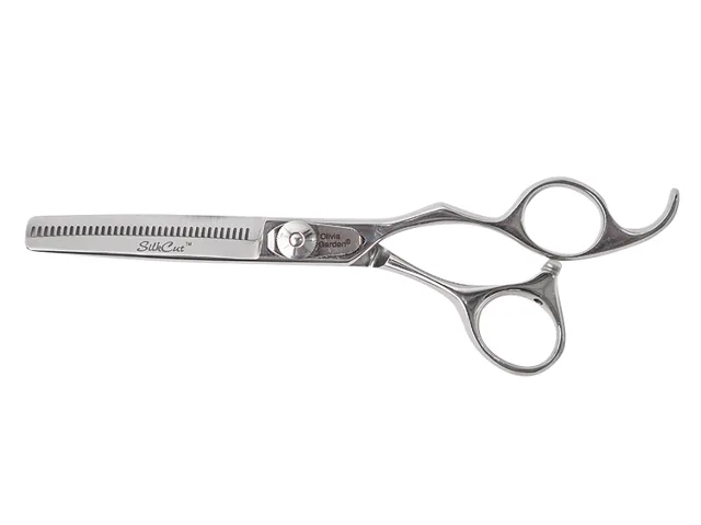 Efilační nůžky Olivia Garden SilkCut Thinner EUR 6,35" stříbrné (T635) + dárek zdarma