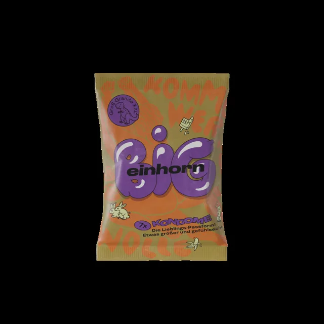 Einhorn Kondomy Big 7 ks - veganské, bez parfemace