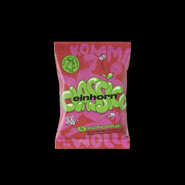 Einhorn Kondomy Classic 7 ks - veganské, bez parfemace
