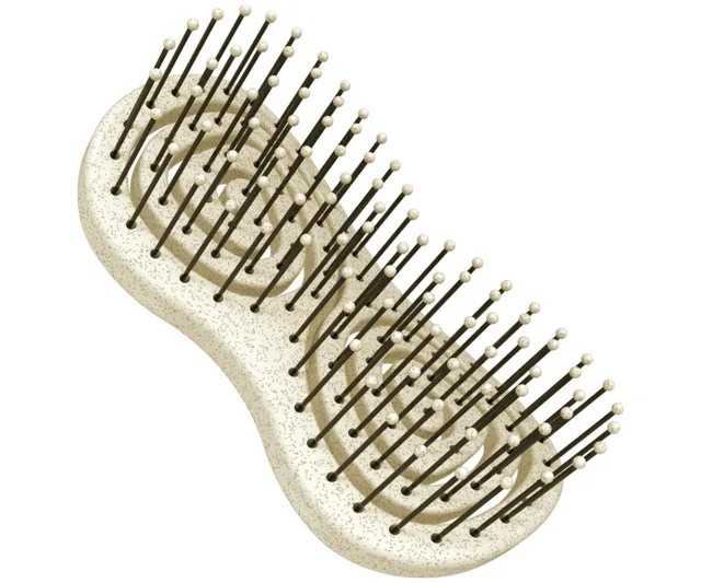 Ekologický kartáč na rozčesávání vlasů Hairway Organica Hair Brush - béžový (08096-20) + dárek zdarma