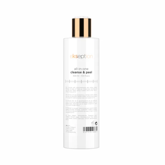 Ekseption all-in-one cleanse & peel - Čistící a odličovací mléko 400 ml