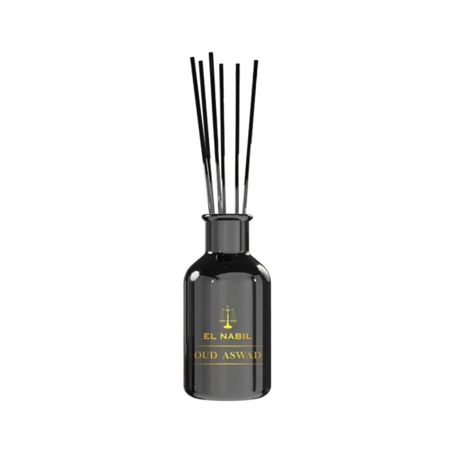 El Nabil Aroma difuzér s tyčinkami - Oriental Collection - OUD ASWAD -  125ml