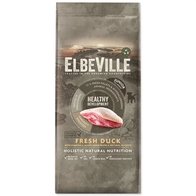 ELBEVILLE Krmivo Puppy and Junior All Breeds Healthy Development Fresh Duck 11,4kg