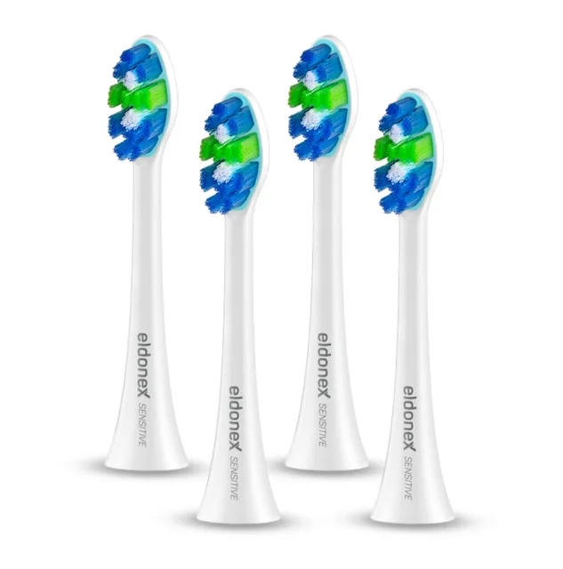Eldonex Sonic Brush Heads sensitive white 4ks