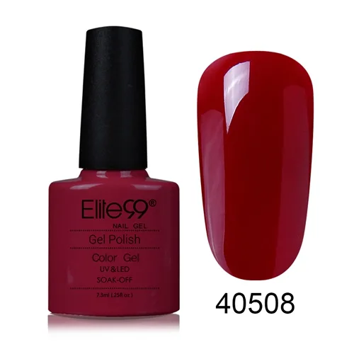 Elite99 Elite99, Gel lak na nehty, odstín Fuchsia Red, 7,3 ml