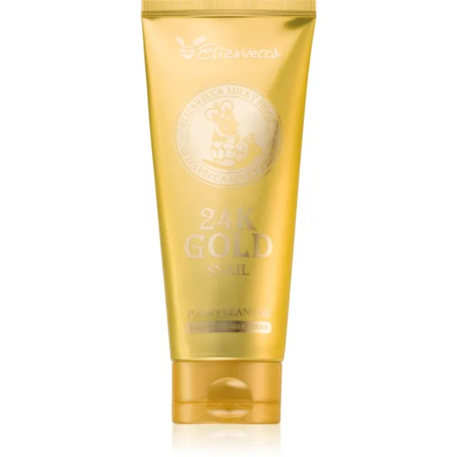 Elizavecca Milky Piggy 24K Gold Snail Cleansing Foam jemná čisticí pěna 180 ml