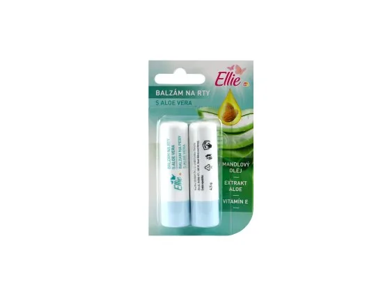 Ellie balzám na rty s aloe vera duo