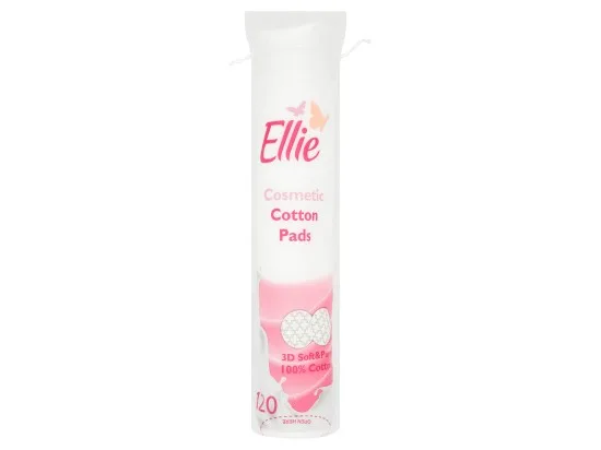 Ellie kosmetické vatové polštářky 120 kusů