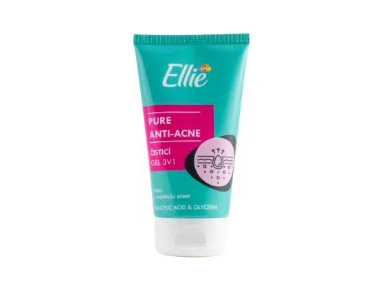 Ellie Pure Anti-acne čisticí gel 3v1 150 ml
