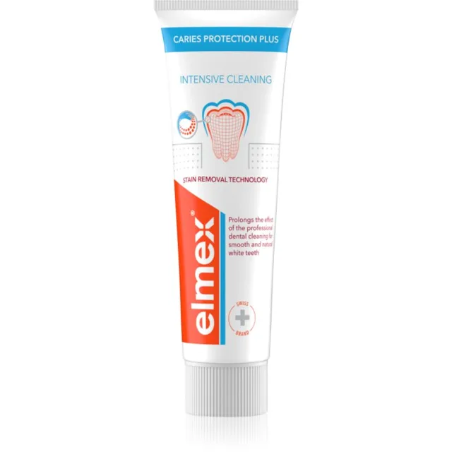 Elmex Caries Plus Intensive Cleaning bělicí zubní pasta pro kompletní péči 50 ml