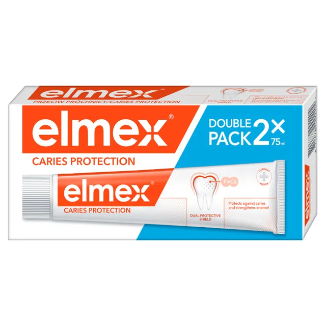 ELMEX Caries Protection Zubní pasta proti zubnímu kazu 2x 75 ml