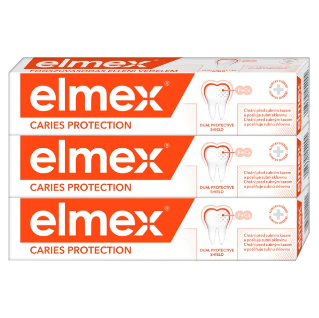 ELMEX Caries Protection zubní pasta proti zubnímu kazu 3 x 75 ml