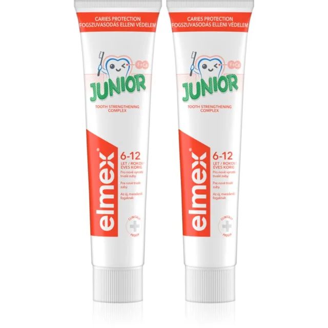 Elmex Junior 6-12 Years zubní pasta pro děti 2x75 ml