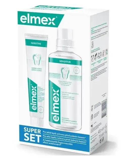 Elmex Sensitive 400 ml zubní pasta 75 ml