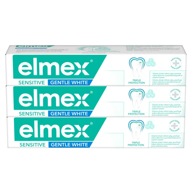 ELMEX Sensitive Whitening Zubní pasta pro citlivé zuby 3 x 75 ml