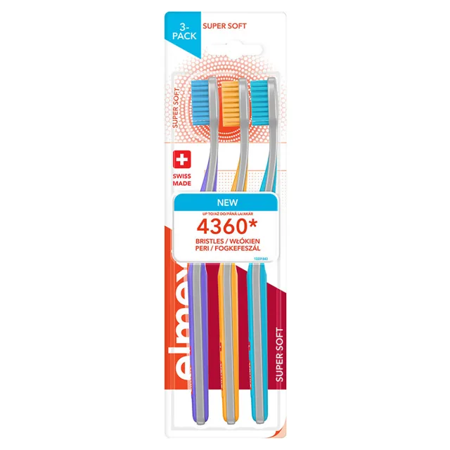 ELMEX Super Soft Zubní kartáček měkký multipack 3 kusy