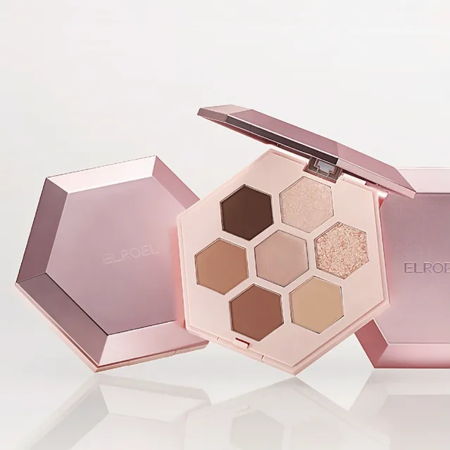 ELROEL - Barely Mood Shadow Palette 01 Brown Mauve - Paletka očních stínů v jemných tónech - 8,7 g