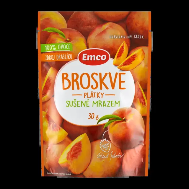 Emco Broskve sušené mrazem Plátky