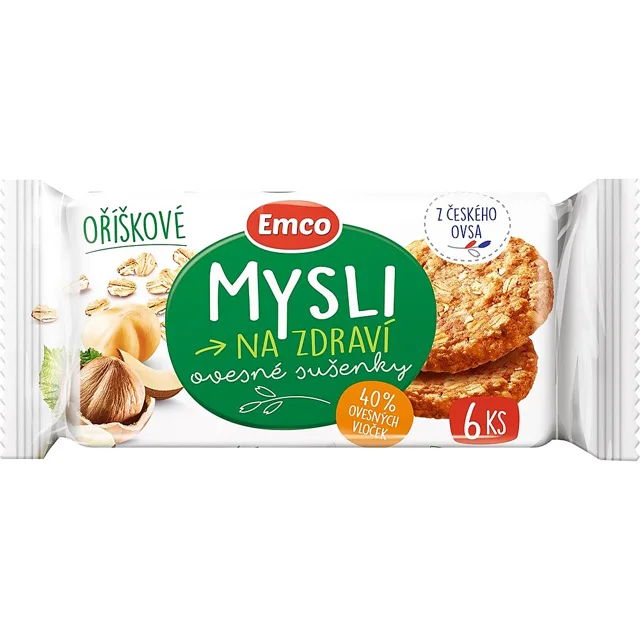 EMCO Oves sušenky oříškové 60 g