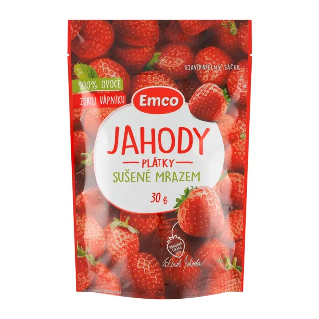 Emco Plátky jahod sušené mrazem  30 g