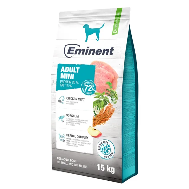 EMINENT Adult Mini 26/15 granule pro malá a trpasličí plemena psů, Hmotnost balení: 3 kg