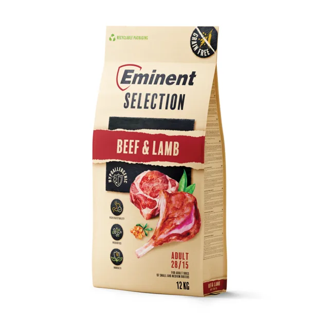 Eminent Selection Adult Beef&Lamb 12 kg Puppy Beef & Lamb 1 kg