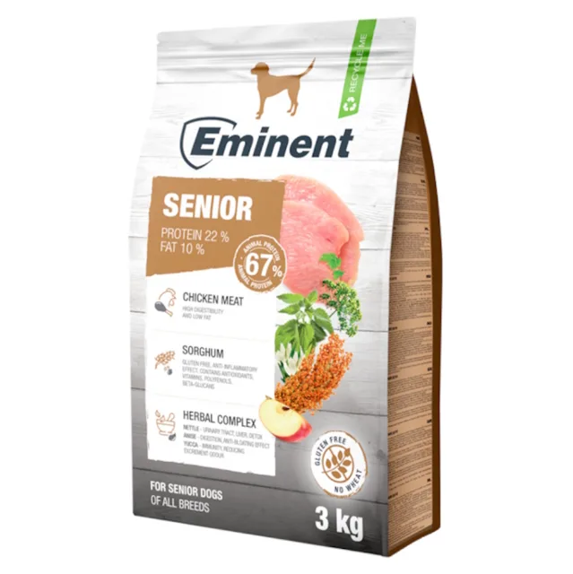 EMINENT Senior/Light 19/8 granule pro starší psy a psy s nadváhou, Hmotnost balení: 15 kg