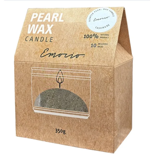 Emocio Pearl wax Cashmere Green vonná svíčka 350 g