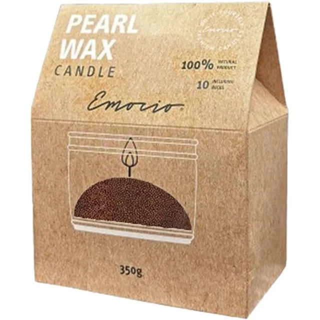 Emocio Pearl Wax Red svíčka 350 g