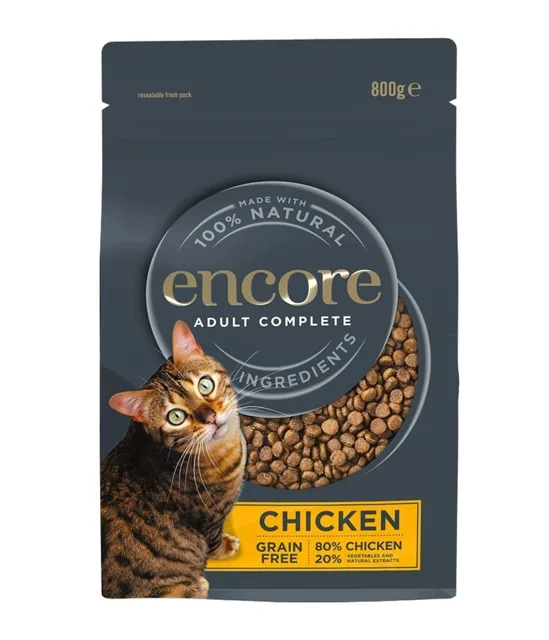 ENCORE Cat granule s kuřetem pro kočky 800 g