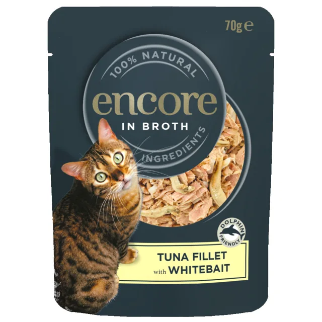 Encore Cat Pouch 16 × 70 g - tuňák a mladé ryby