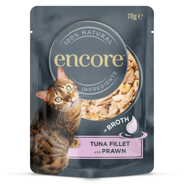 ENCORE Cat Tuna Fillet with Prawn filet z tuňáka s krevetami ve vývaru 70 g