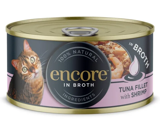 ENCORE Cat Tuna Fillet with Shrimp in Broth filet z tuňáka s krevetami ve vývaru 70 g