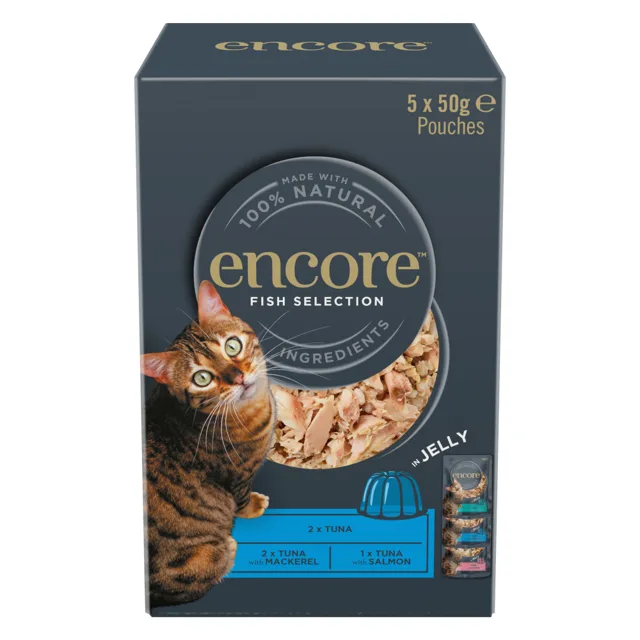 Encore Jelly Pouch Mix 20 × 50 g - Fish Selection