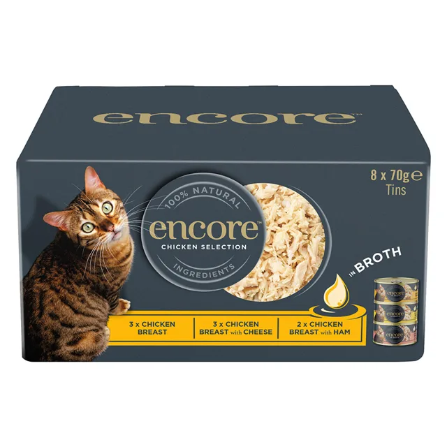 Encore mix konzerv 8 × 70 g - Chicken Selection Multipack