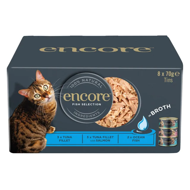Encore mix konzerv 8 × 70 g - Fish Selection Multipack