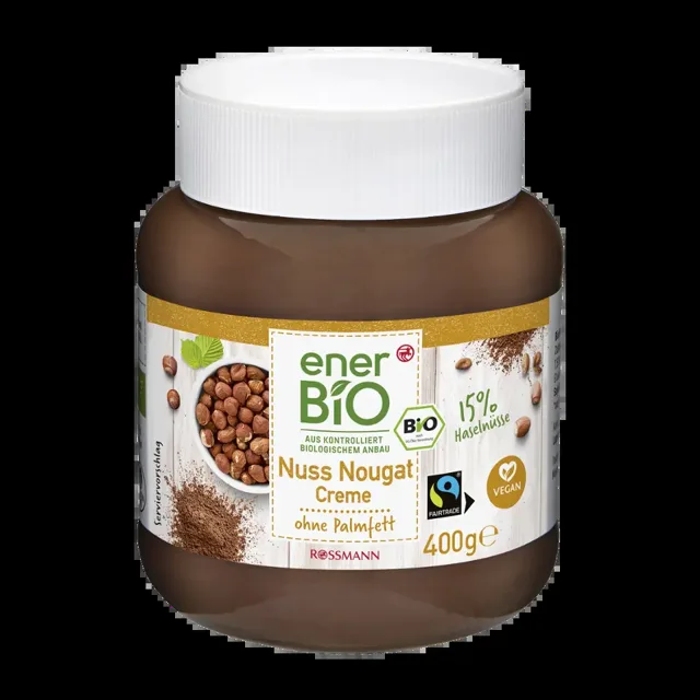 enerBiO BIO Ořechovo-nugátový krém 400 g