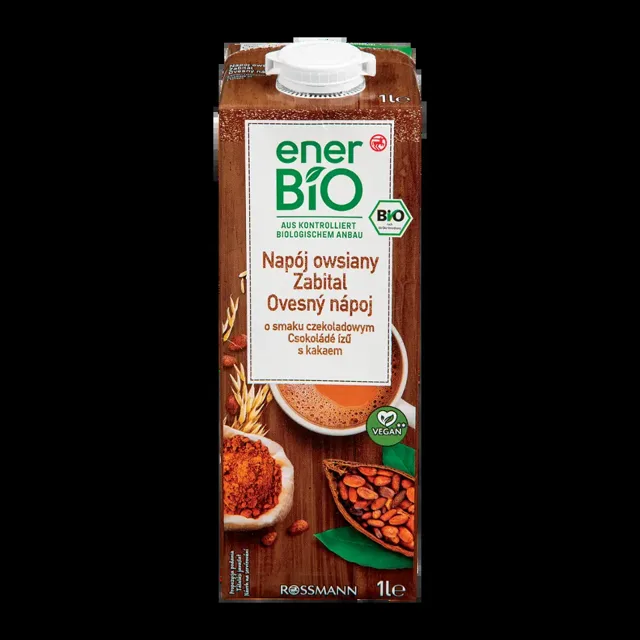 enerBiO BIO Ovesný nápoj s kakaem 1 l