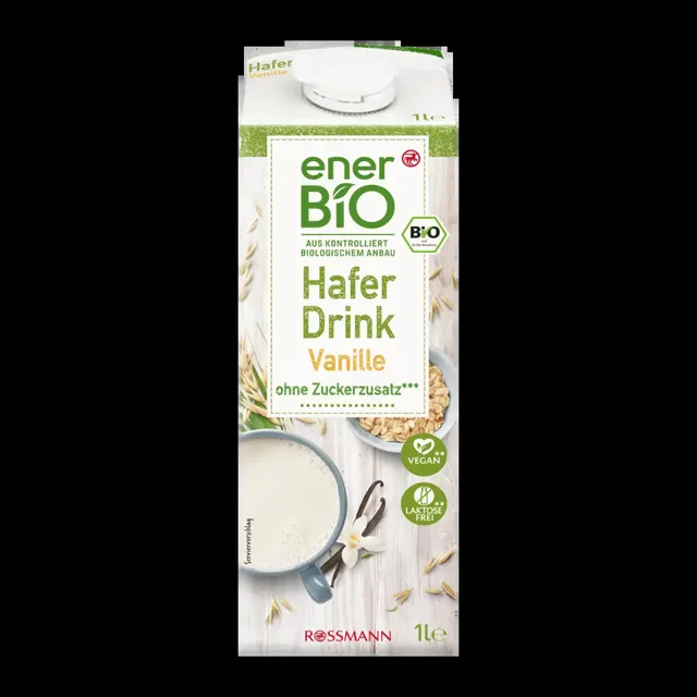 enerBiO BIO ovesný nápoj Vanilka 1 l