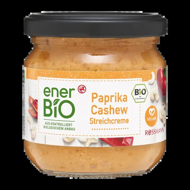 enerBiO BIO pomazánka s červenou paprikou a kešu ořechy 180 g