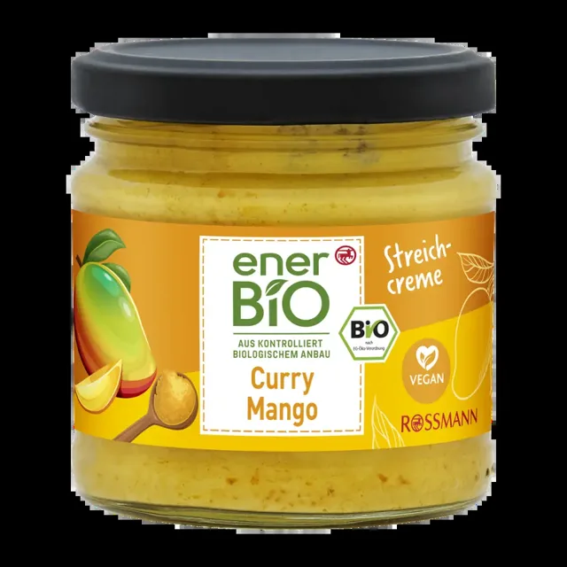 enerBiO BIO Pomazánka s kari a mangem 180 g