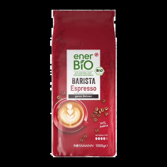 enerBiO BIO pražená zrnková káva Barista Espresso 1 kg